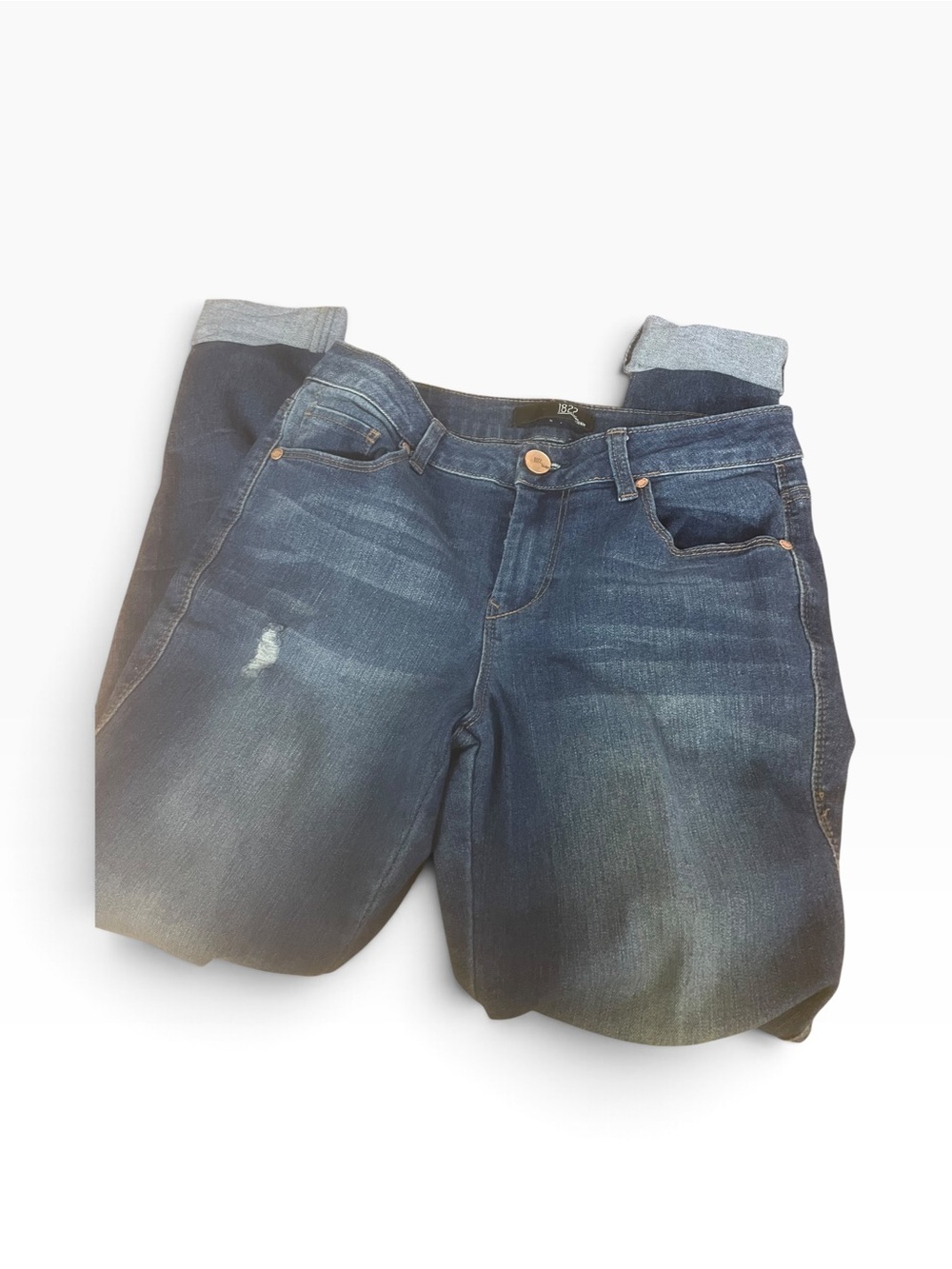 Classic Dark Blue Women's Jeans - Casual Stretch Denim